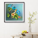 5D DIY Full Round Drill Diamond Painting Bird Flower Mosaic Rhinestone Draw