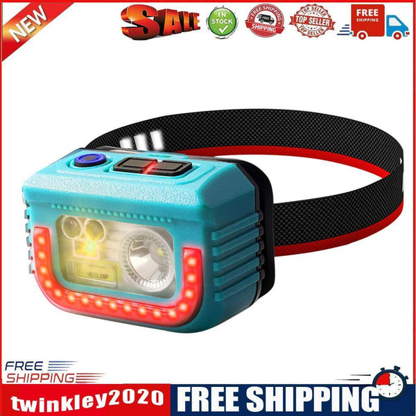 Multi-function Type-C Rechargeable Headlamp Gesture Sensor XPG Headlight