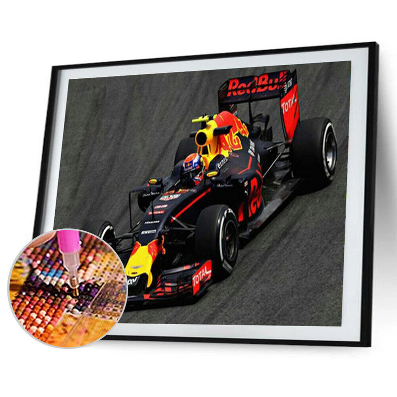 5D Diamond Painting Racing Car Full Round Drill DIY Mosaic Picture Home Decor