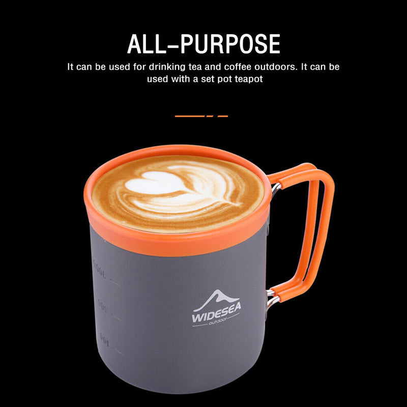 WIDESEA Outdoor Camping Tableware Travel Cups Picnic Supplies Beer Coffee Mugs