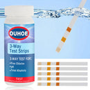 50pcs 3 in 1 Swimming Pool Water Test Strip Chlorine PH Nitrate Test Paper Newly