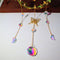 #A Crystal Wind Chimes Butterfly Star Moon Love Prisms Light Catcher Home Orname