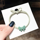 Gift Women Girl Random Color High Elastic Hair Ring Hair Tie Rope Bow