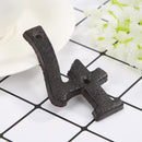 Metal Digital Number Cast Iron House Sign Doorplate DIY Cafe Wall Decor (4)
