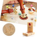 Wood Handle Paint Seal Retro Plant Pattern DIY Wax Seal Stamp Decor (C176) Newly