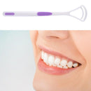 Tongue Brush Tongue Scraper Cleaner Oral Care Tongue Cleaning Tool (Purple)