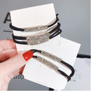 Elastic Rubber Bands Ponytail Hair Rhinestone Hair Ties Hair Accessories
