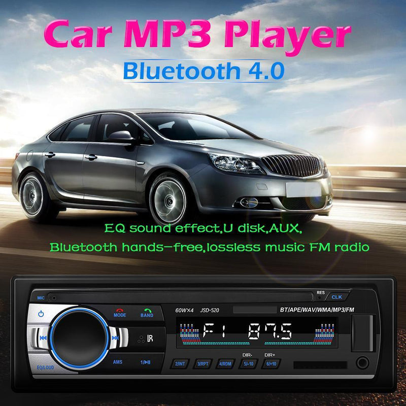Universal Car MP3 Player In Dash Aux Input Bluetooth 4.0 FM Radio Receiver