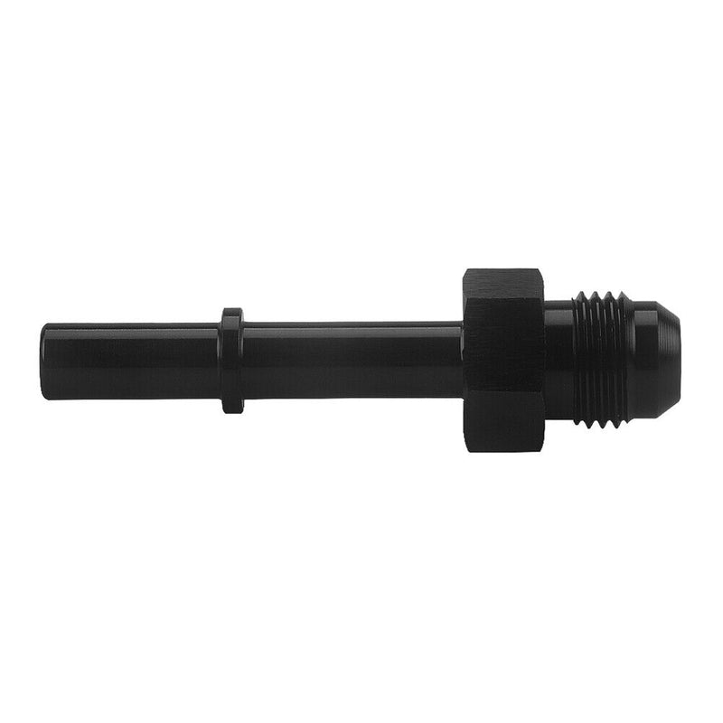 -6AN AN6 EFI Fuel Adapter Fitting to 5/16 inch Male Quick Connect LS Black Newly