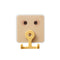 Cute Wall Hanging Double Hook Load-bearing 360 Rotary Free Punching Hanger Racks