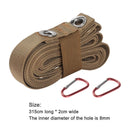 Tent Canopy Lanyard Clothesline Outdoor Camp Hiking Rope w/ Buckle (Khaki)
