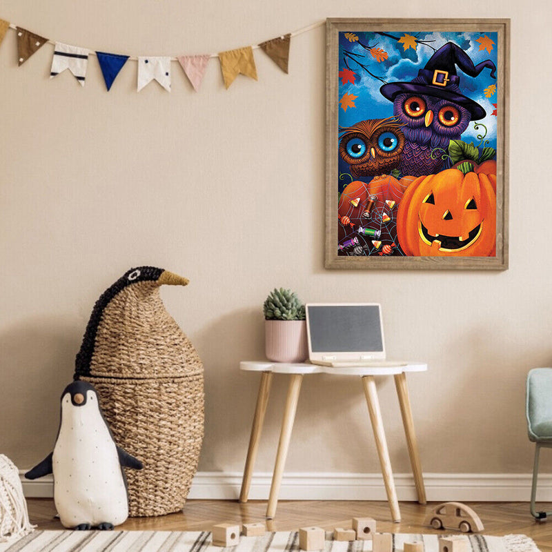 #A 5D DIY Diamond Painting Kits Full Round Drill Halloween Mosaic Picture (Y637)