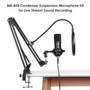 BM-858 Professional Live Sound Recording Condenser Suspension Microphone Ki