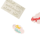 Fondant Biscuit Mould Pastry Making Cake Decorating Tool Letters Silicone Mold