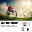 2/6/12pcs Replacement Brass Presta Valve Cores + Remover for Mountain Road