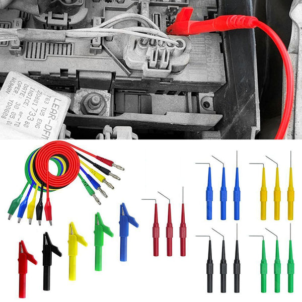 Durable Multimeter Test Lead Kit Test Probe Set U-shaped Plug Test Tools Set