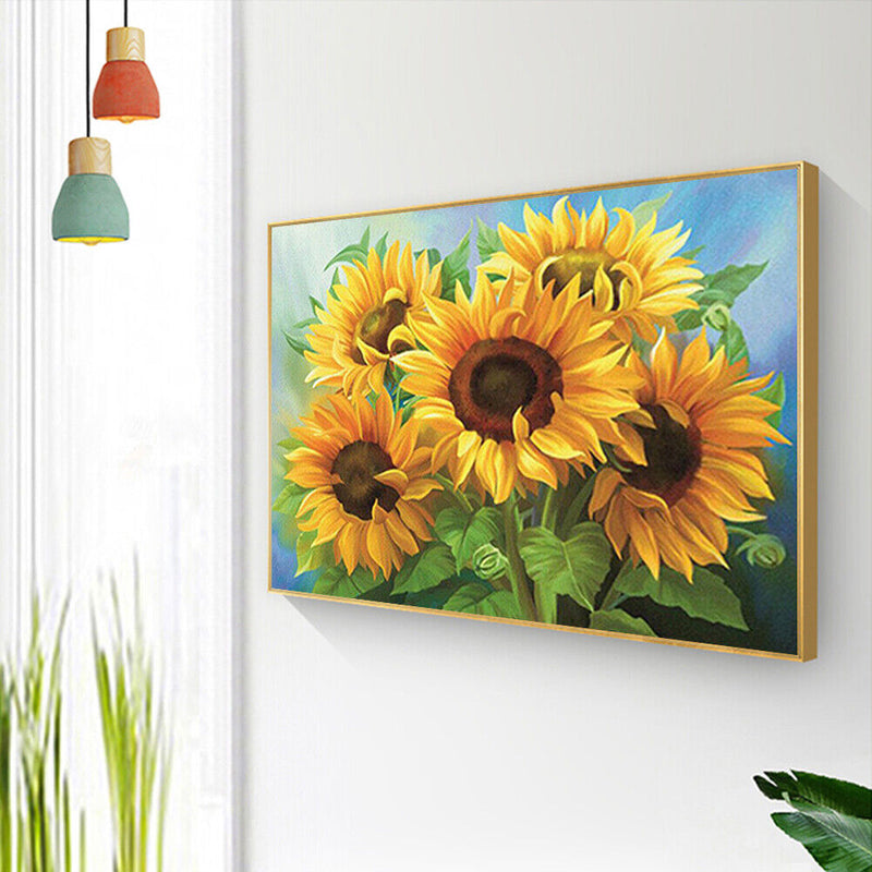 Oil Paint By Numbers Sunflowers Coloring Picture Drawing L483