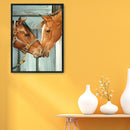 Painting By Numbers Kit DIY Horses Hand Painted Canvas Oil Art Picture Gift