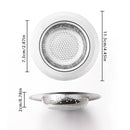 Sink Plug Screen Net Colander Food Hair Stopper Sink Strainer Filter Basket