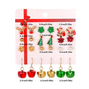 10Pairs Crystal Christmas Tree Elk Earrings Drop Dangle Women Party Jewelry~