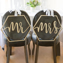 2pcs Wooden Chair Banner Sign Wedding Engagement Party Decoration (JM00456)
