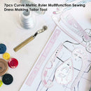 7 Pcs French Curve Metric Ruler Sewing Ruler Tailor DIY Set S Clothing FAST F4Y1