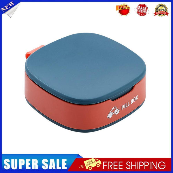 Pills Storage Case 7-Day Pills Grids Box Weekly Medicine Dispenser (Blue)