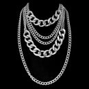 Punk Big Thick Chain Choker Multi-layer Women Men Night Club Necklace Jewelry