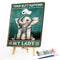 Napkin Animal Oil Paint By Numbers Kit DIY Acrylic Painting on Canvas Frame