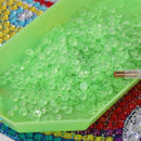 15g/Bag DIY Luminous Round Rhinestones Kit for Diamond Painting (Green) Newly