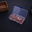 200pcs Copper Washer Sealing Ring Gasket Flat Kit with Box Hardware Tool Newly
