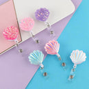 Chest Cards ID Name Card Retractable Lanyards Shell Shape Badge Holder