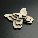 50x Mixed Size Butterflies MDF Wooden Shape Craft Embellishments HOT Wood C6V0