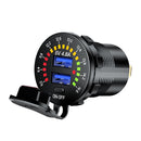 Car Motorcycle Dual USB Charger 4.8A Power Socket with Switch + Terminals Newly