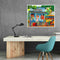 Street Coffee Shop Oil Paint By Numbers Kit DIY Acrylic Painting on Canvas