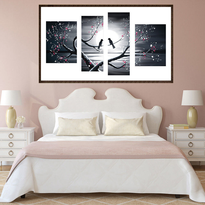AnySell Birds 5D Diamond Paintings Full Drill Set, 4-Pictures Combination Kits Cr
