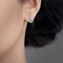 Gift Daisy Earrings Flower Daisy Pattern Hoop Dangle Stud Creative Earrings