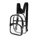 Unisex Students Fashion Transparent Backpack Travel School Women Men Knapsack