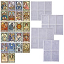 Tarot Card Molds 22 Silicone Full Set Cards Molds for Casting DIY (White)