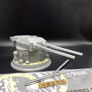 For 1/72 BISMARCK TURRET Three Flowers 0512 Metal Cannon Barrel + Wooden Deck