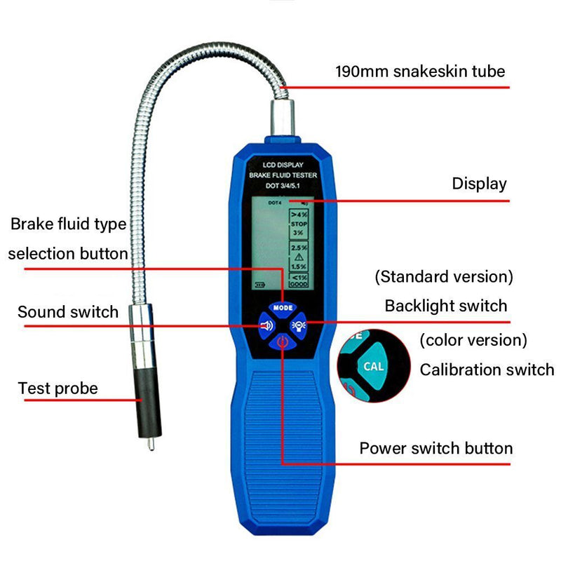 Digital Car Brake Oil Testing Tool Car Brake Oil Tester Engine Oil Tester