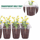 10pcs Seed Starter Tray Kit Garden Nursery Seedling Germination Box (Black)
