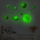 Eight Planets Luminous Wall Ceiling Stickers Decals for Baby Nursery ?Kids Room