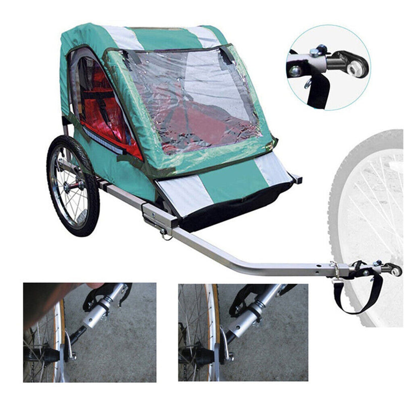 Universal Bike Trailer Steel Linker Bicycle Rear Rack Baby Pet Hitch Connector