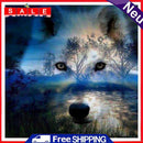 DIY Oil Paint by Numbers Wolf Acrylic Drawing Coloring Painting Kit Home Decor