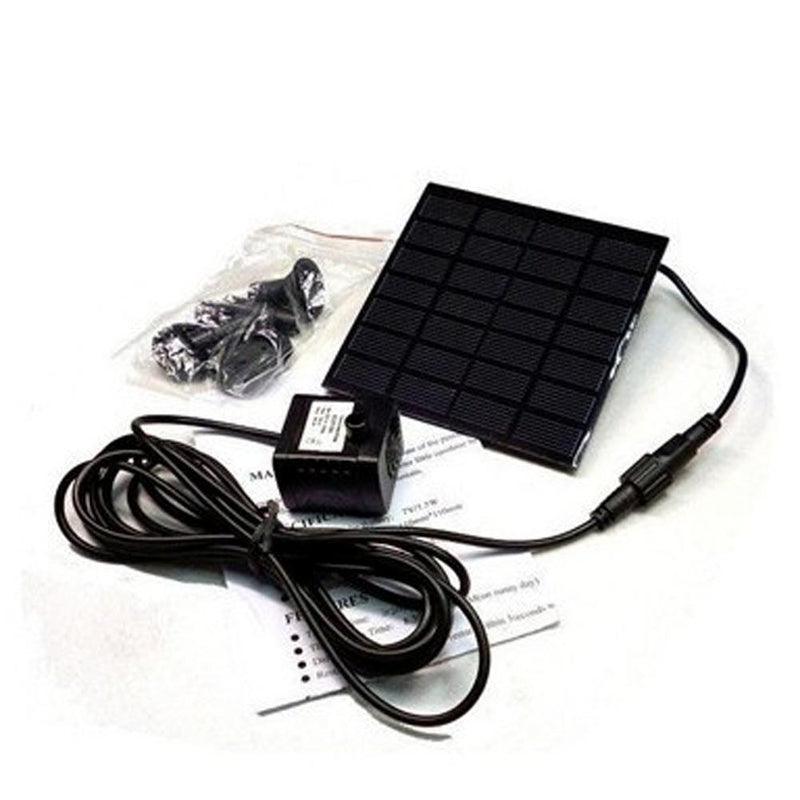 Solar Power Fountain Water Pump Panel Kit Pool Garden Brushless Waterpump