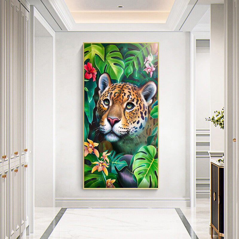 DIY Diamond Painting Kits Full Round Drill Tiger Mosaic Picture Home Decoration