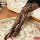 Women Ladies Fishnet Net Pattern Burlesque Hoise Pantyhose One Black Size A8B7