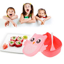 Cartoon Owl Lunch Box Food Fruit Storage Container Portable Bento Box(Pink) UK