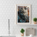 Full Embroidery Stamped Wolf Pattern 11CT Eco-Cotton Cross Stitch Crafts Ki